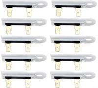 Rackumic Fusibile termico per asciugatrice 3392519 10 pezzi di plastica bianca sostituzione diretta compatibile per asciugatrici Kenmore risolve nessun guasto di avvio a caldo r Problemi Limitatore di