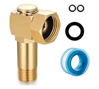 Rackumic Kit adattatore connettore di ricambio per avvolgitubo da giardino in ottone, per irrigazione di fiori, prato, irrigazione di verdure, uso agricolo e lavaggio auto, include rondelle di