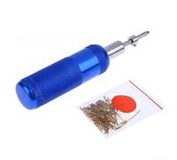 Rackumic Modello di nave Nail Presser Corpo in Lega 13x2.8cm Ausilio di Montaggio dello scafo per Modello Kit di Nave Inserimento Del Chiodo di Rame Anello di Posizionamento Controllo Profondità