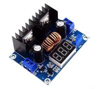 Rackumic Modulo di regolazione della tensione per XL4016E1 8A DC-DC Step Down Converter Scheda di alimentazione 12V Ampia gamma di tensione Display digitale Alloggiamento ABS Efficiente dissipazione