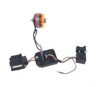 Rackumic Motore brushless per trapano al litio, 21 V, 13 denti, con interruttore a perno, con luce a LED, struttura compatta in metallo e plastica, per officina, casa, progetto