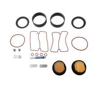 Rackumic Olio Silenzioso Compressore D'aria Manicotto Cilindro Pistone Cilindro e Kit di Riparazione 550W Tazze in Gomma Anelli di Tenuta Piastre Valvole Molle