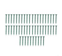 Rackumic Picchetti per telo da giardino da 16 cm, picchetti verdi per fissare barriere (50 pezzi)