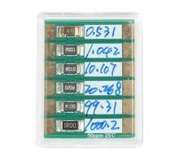 Rackumic Quattro terminali standard o scheda di calibrazione con 6 valori da 0,5 a 1000 mOhm realizzata in ABS per test accurati ohmmetro e esigenze di calibrazione del misuratore di milliohm