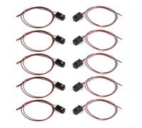 Rackumic Set di 5 sensori IR Break Beam Sensor Module ad alta velocità 2 ms Risposta Distanza Rilevamento per Arduino Robotica Controllo Industriale e Progetti Educativi DC 3 a 5V NPN Uscita