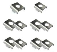 Rackumic Set di staffe verticali per supporto della stabilità della bicicletta, guarnizioni in ferro, 23 mm, 25 mm, stabilizzatori regolabili per l'apprendimento dell'equilibrio, 10 pezzi