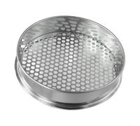 Rackumic Setaccio per terreno da giardino per separare pietre, ramoscelli dal compost, con setaccio rotondo in metallo da 20 cm, per piantare invasatura e attività di giardinaggio (foro rotondo da 7