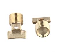 Rackumic Tappo di scarico per barca, 4 pezzi, in ottone massiccio, filettatura NPT da 1/2 pollice, per tenuta d'acqua su scafi marini, nave, ponte tings in oro T