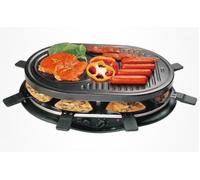 RACLETTE ANTIADERENTE GRILL ELETTRICO BISTECCHIERA SWISS 8 POSTI 1200W EVA