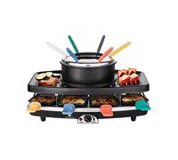 Continental Edison FD12881 RACLETTE E FONDUE 8 PERSONE - NERO