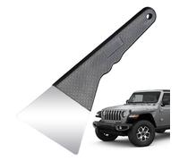 Raclette in vetro per auto, raclette per film, graffio automatico in acciaio inossidabile con manico in fibra di carbonio - piccoli per l'installazione di raclette, strumento