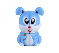 Racocou Animali, tridimensionale, forme divertenti e insolite, cubo di speed a 2 livelli, ribaltabile, giocattolo antistress e educativo per scopi creativi e di rilassamento,Cromo