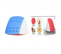 Racocou Cubo a cinque assi ad alta velocità, forma magnetica irregolare, adatto a bambini e adulti, per educazione, sollievo dallo stress e allenamento della logica,Marrone