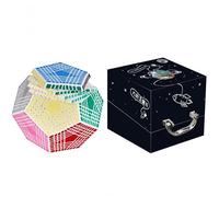 Racocou Cubo di Rubik a nove livelli con cinquantadue facce, forma irregolare. Adatto per l'educazione, il rilassamento creativo e il gioco dei bambini.,Nero