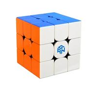 Racocou Cubo di speed magnetico 3x3 a risoluzione rapida, leggero, con tessere lucide, adatto a scopi educativi e come giocattolo per bambini,Rosso