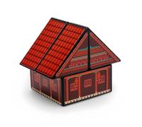 Racocou Cubo di velocità 2x2 a forma irregolare, creativo, risoluzione rapida, puzzle, adatto per l'educazione, come sollievo creativo dallo stress e giocattolo per bambini,Rosso