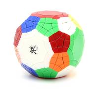 Racocou Cubo di velocità, poliedro di 30 assi e 30 facce, giocattolo educativo e di intelligenza per alleviare lo stress, allenamento e competizione, regalo per lo sviluppo cerebrale,Bianca