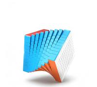 Racocou Cubo magico a 9 livelli colorato, 75mm adatto per educazione e relax creativo. Giocattolo per bambini, giocattolo educativo