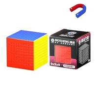 Racocou cubo magico veloce, magnetico, giocattolo puzzle, adatto a bambini e adulti, scopi educativi, sollievo dallo stress, esercita il pensiero logico,Marrone