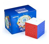 Racocou Cubo magnetico a sei livelli, cubo magico liscio, adatto ai principianti delle gare, ideale per educazione e rilassamento creativo. Giocattolo per bambini,Blu