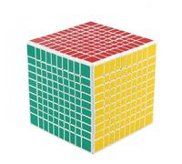 Racocou Cubo veloce, adesivi in PVC, difficoltà elevata per l'intelligenza, adatto a bambini e adulti, utilizzato per l'educazione, il rilassamento dallo stress e l'allenamento logico,Grigio