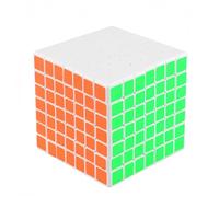 Racocou Cubo veloce, adesivi in PVC, difficoltà elevata per l'intelligenza, adatto a bambini e adulti, utilizzato per l'educazione, il rilassamento dallo stress e l'allenamento logico,Marrone