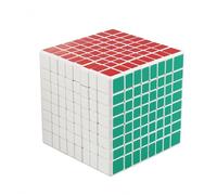 Racocou Cubo veloce, adesivi in PVC, difficoltà elevata per l'intelligenza, adatto a bambini e adulti, utilizzato per l'educazione, il rilassamento dallo stress e l'allenamento logico,Ottone