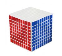 Racocou Cubo veloce, adesivi in PVC, difficoltà elevata per l'intelligenza, adatto a bambini e adulti, utilizzato per l'educazione, il rilassamento dallo stress e l'allenamento logico,D'oro