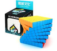 Racocou Cubo veloce, adesivi in PVC, difficoltà elevata per l'intelligenza, adatto a bambini e adulti, utilizzato per l'educazione, il rilassamento dallo stress e l'allenamento logico,Blu