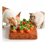 Racocou Giocattolo Annusatore per Animali a 12 Carote Giocattolo Interattivo con Puzzle e Premietto per Cani e Gatti Sollievo dalla Noia e Giocattolo da Masticare Durevole