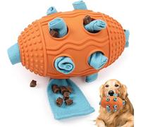 Racocou Giocattolo da Foraggio per Cani a Forma di Riccio, Giocattolo Interattivo per Distribuzione di Snack, Sollievo dalla Noia per Cani di Taglia Piccola e Media,Arancia