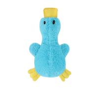 Racocou Giocattolo per Cani Papera Che Squitta 34x16cm Giocattolo Peluche Interattivo per Pulizia dei Denti e Sollievo dalla Noia per Cani e Cuccioli da Piccoli a Medi,Natural
