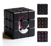 Racocou Giochi in metallo, cubo di speed, giocattoli educativi e puzzle, adatti a scopi educativi e per rilassamento creativo. Giocattoli per bambini,Marrone