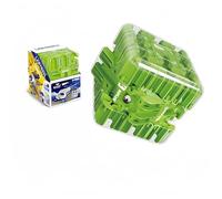 Racocou Gioco di lancio della palla nel labirinto 3D, puzzle a cubo 3D con palla veloce, giocattolo interattivo e pratico per allenare il cervello, antistress,Blu