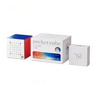 Racocou Mini cubo magico 7x7 magnetico, adatto a scopi educativi e di sollievo creativo dallo stress. Giocattolo per bambini. 5,55 cm