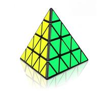 Racocou Piramidale, forma a quattro lati triangolare irregolare, cubo magico 4x4 a risoluzione rapida, giocattolo educativo, per apprendimento e relax creativo