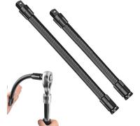 Racocou Set di 2 pezzi di barra di prolunga con albero flessibile 1/2" - Include 250mm e 350mm - Prolunga lunga per coppia per cricchetto a bussola e chiave ad impatto