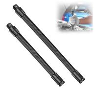 Racocou Set di 2 pezzi di prolunga con albero flessibile 1/2" - 250mm e 350mm - Estensore industriale per elevata coppia per cricchetto a bussola e chiave ad impulsi