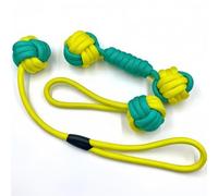 Racocou Set di Giochi con Corda per Cani Durevoli Giochi Interattivi di Tire e Molla da Masticare per la Pulizia dei Denti Sollievo dalla Noia per Cani di Piccola e Media Taglia,Giallo