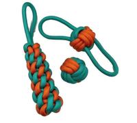 Racocou Set di Giochi con Corda per Cani Durevoli Giochi Interattivi di Tire e Molla da Masticare per la Pulizia dei Denti Sollievo dalla Noia per Cani di Piccola e Media Taglia,Blu