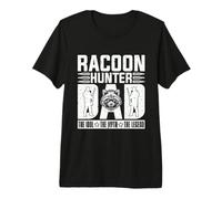 Racoon Hunter Dad L'idolo L'amante della Caccia Racoon Hunter Maglietta Premium