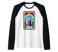 Racoon In A Garbage Can! Divertente Tarocco Carta Mangia Trash Raccoon Maglia con Maniche Raglan