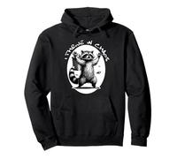 Racoon Meme Tee Funny Trash Panda I Thrive in Chaos Felpa con Cappuccio