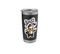 Racoon segno della pace Trashed Racoon Lovers Bicchiere termico in acciaio inox doppia parete