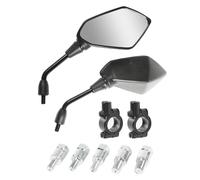 RACOONA Specchietti per moto, specchietti per manubrio e TV, accessori per auto, specchietto laterale con bullone M8 M10, adatto per moto, scooter, ATV, UTV, Dirt Bike
