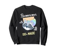 Racoonicorn Magic unisce Trash Panda Unicorn Lovers Racoon Felpa