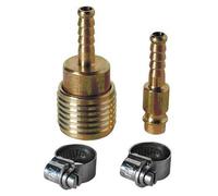 racord doble con enganche rápido para mangueras de 7 mm