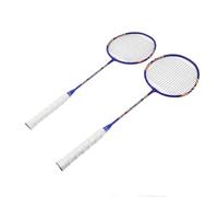 Racquet Badminton, Buona Set di Tensione di Robusta Racchetta da Badminton con 3 Nylon Navettle per Gioco Sportivo (Blu Arancio)