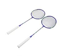 Racquet Badminton, Buona Set di Tensione di Robusta Racchetta da Badminton con 3 Nylon Navettle per Gioco Sportivo (Verde Blu)