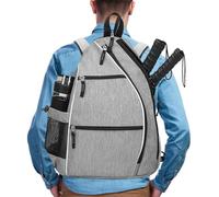 Racquetball - Mini zaino da palestra, design compatto, con tasca dedicata per palla e fanny pack per bambini, donne, percorsi di fitness, sessioni di esercizi e spazio I